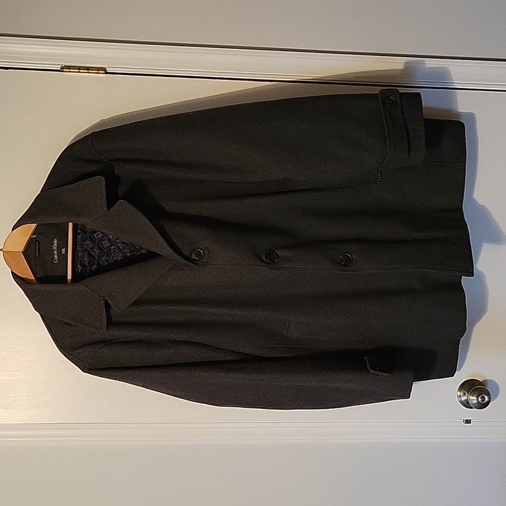 Calvin Klein men's wool blend lined winter coat